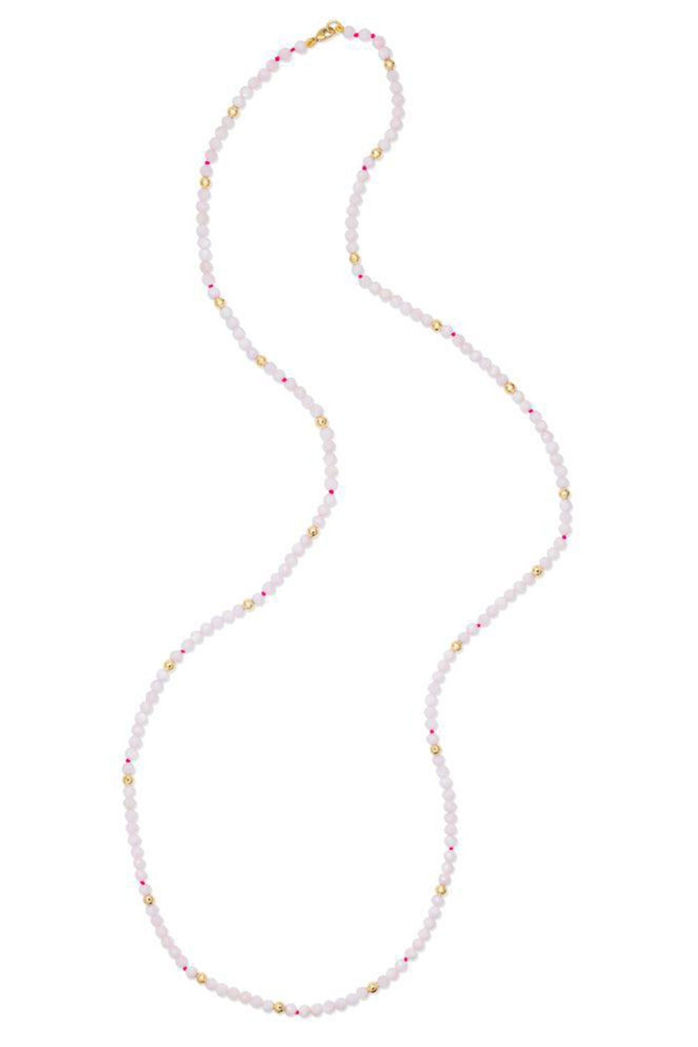  Blanc Utopia Beaded Necklace-YELLOW GOLD-15-JEWELRYFINE JEWELNECKLACE O-ROBINSON PELHAM 