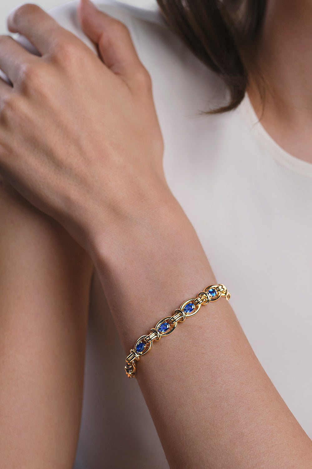 Blue Sapphire Rocky Bracelet