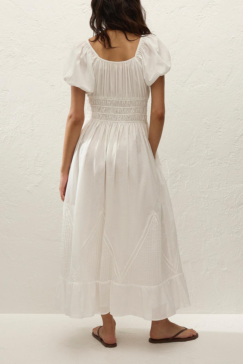Sunniva Midi Dress-WHITE-2-CLOTHINGDRESSCASUAL-FAITHFULL