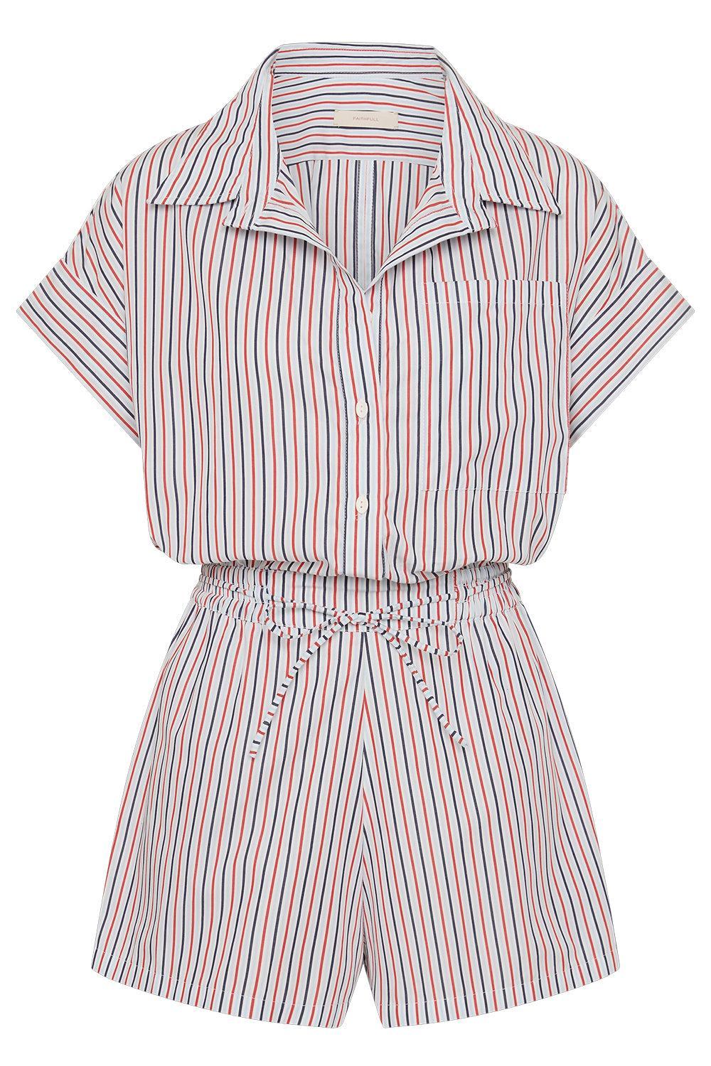 Zion Playsuit - Venezia Stripe-STRIPE-2-CLOTHINGPANTJUMPSUIT-FAITHFULL