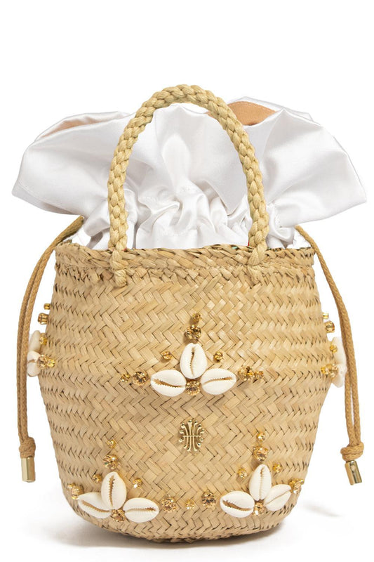 Nina Golden Seashell Bag-CREAMBUD-HANDBAGTOP HANDLE-LE NINE