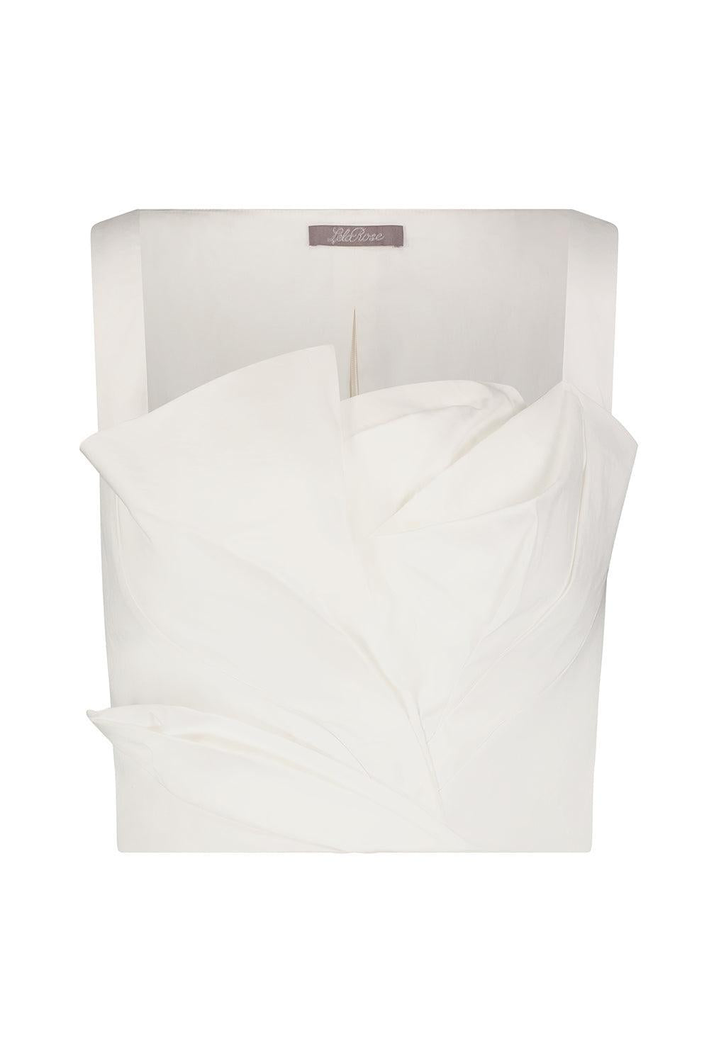 Draped Tulip Tank-IVORY-2-CLOTHINGTOPTANK-LELA ROSE