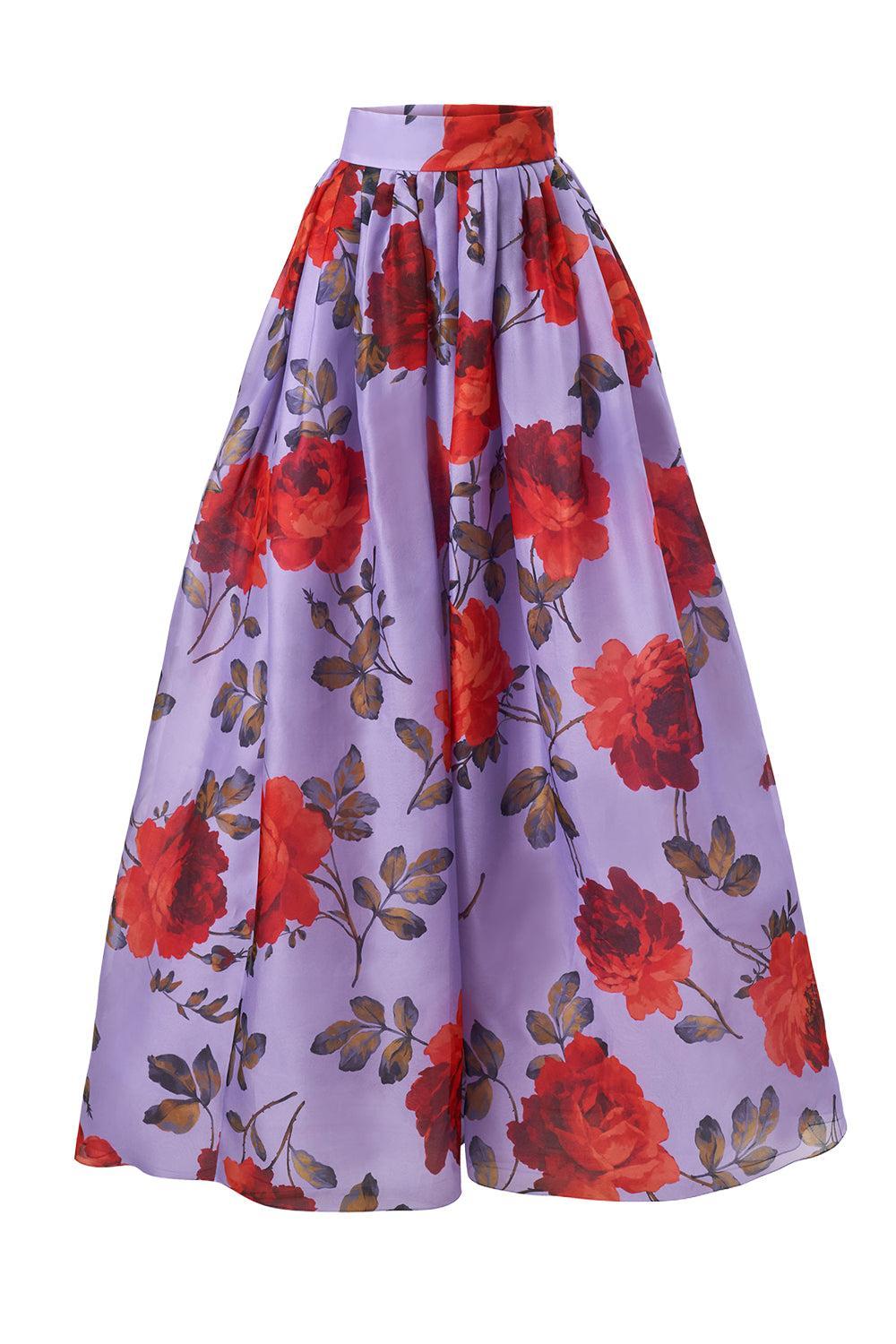 Evening Ball Skirt-MULTI-6-CLOTHINGSKIRTEVENING-CAROLINA HERRERA