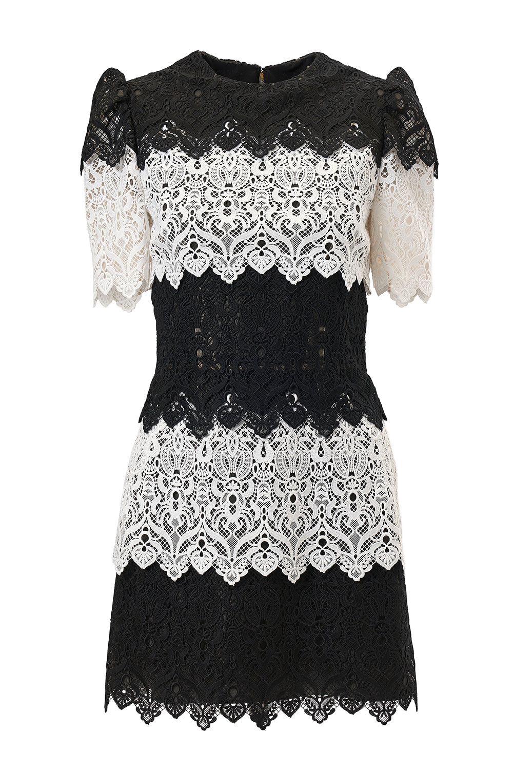 Short Sleeve Crewneck Mini Dress