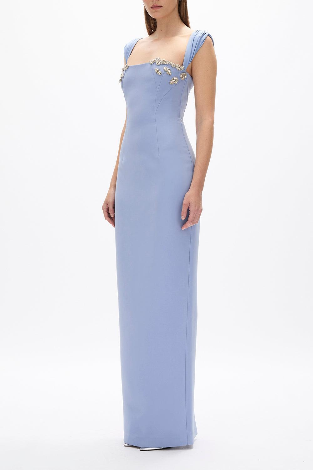 Malia Gown - Blue-BLUE-2-CLOTHINGDRESSGOWN-RACHEL GILBERT