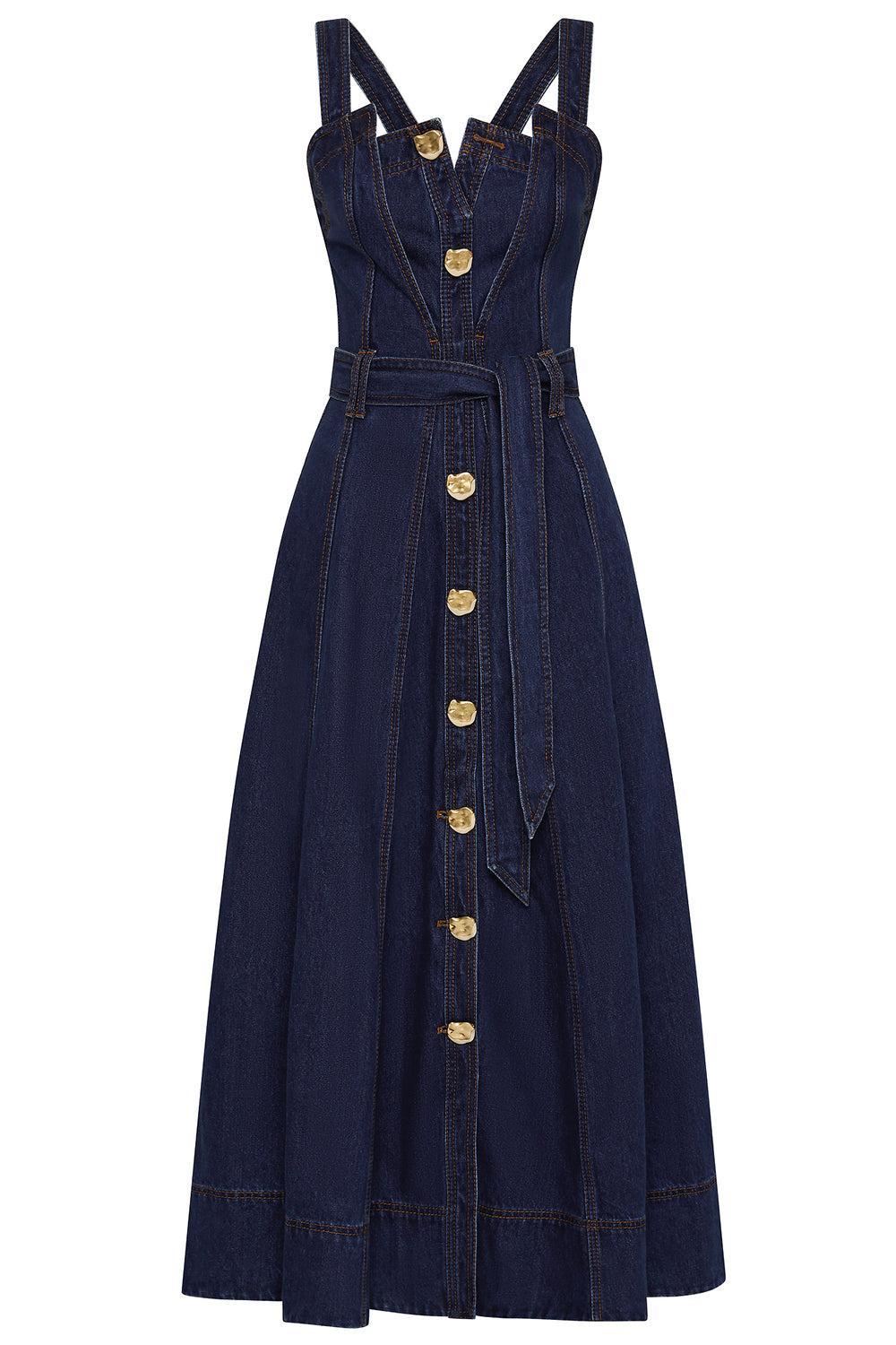 Gianna Midi Dress-DKCLSCDN-2-CLOTHINGDRESSCASUAL-AJE