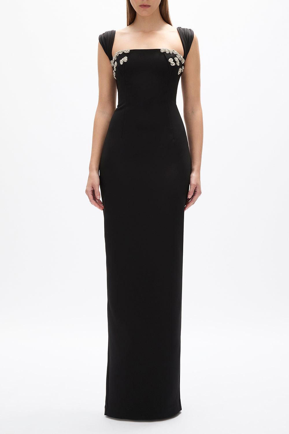 Malia Gown - Black-BLACK-4-CLOTHINGDRESSGOWN-RACHEL GILBERT