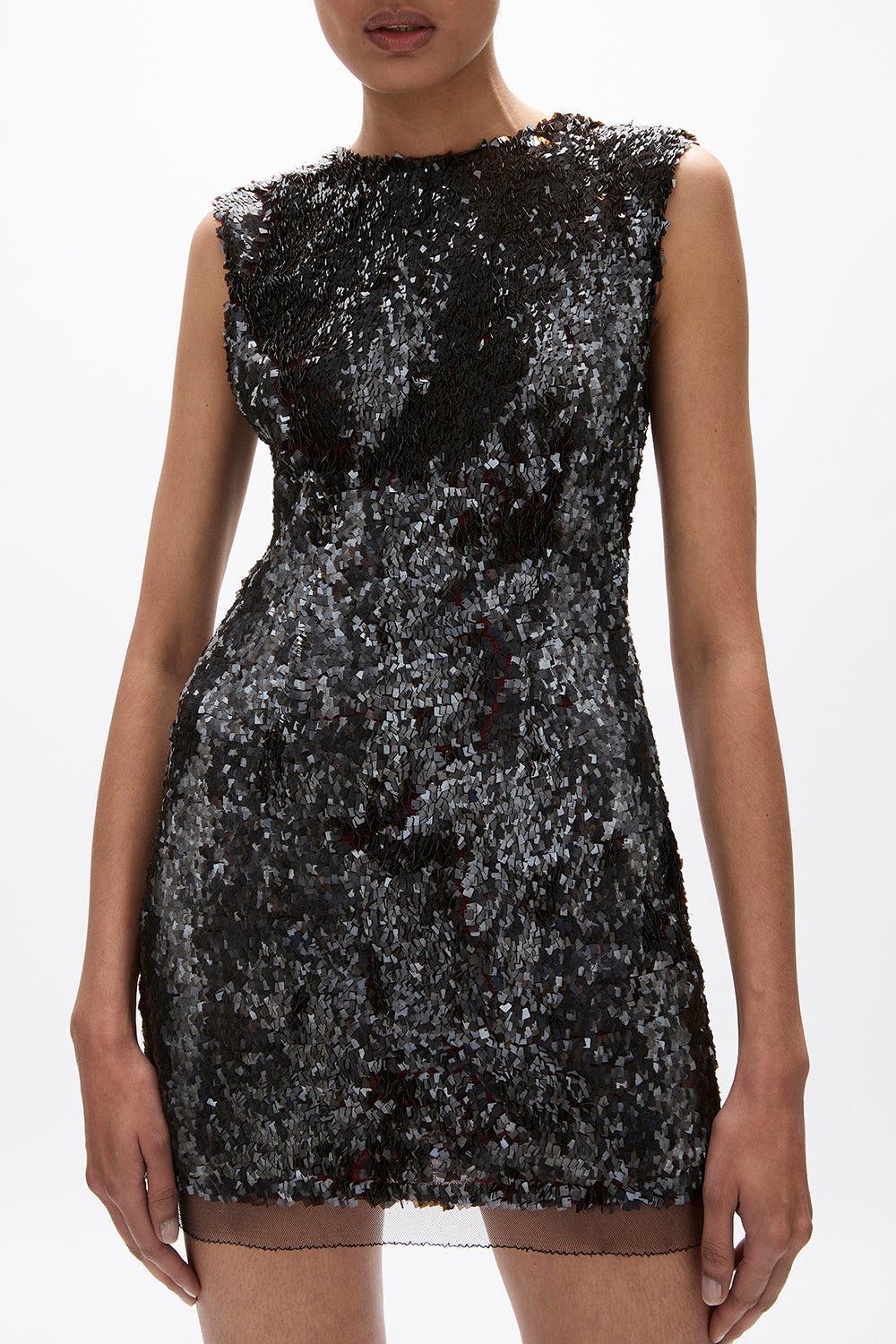 Kaia Mini Dress - Chocolate-CHOCOLATE-4-CLOTHINGDRESSCOCKTAIL-RACHEL GILBERT