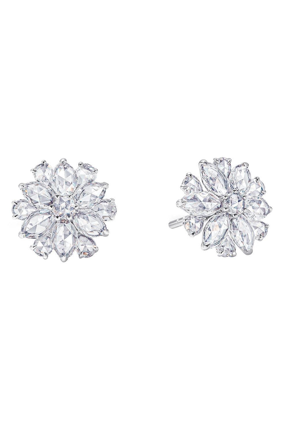 Diamond Mini Eclat Stud Earrings-WHITE GOLD-JEWELRYFINE JEWELEARRING-64 FACETS