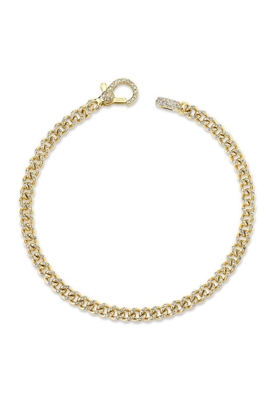 Diamond Baby Link Bracelet-YELLOW GOLD-JEWELRYFINE JEWELBRACELET O-SHAY JEWELRY