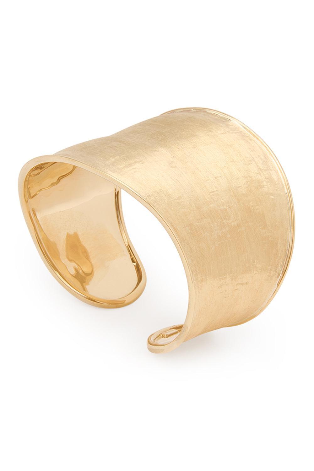 Medium Lunaria Cuff Bracelet-YELLOW GOLD-JEWELRYFINE JEWELBRACELET O-MARCO BICEGO
