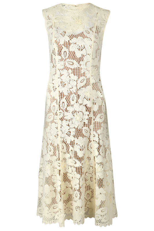 Sleeleless Tie Back Midi Dress