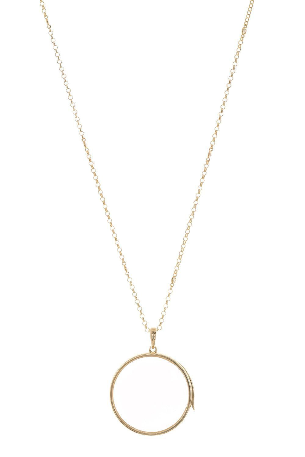 Jupiter Locket Pendant Necklace-YELLOW GOLD-22-JEWELRYFINE JEWELNECKLACE O-LOQUET