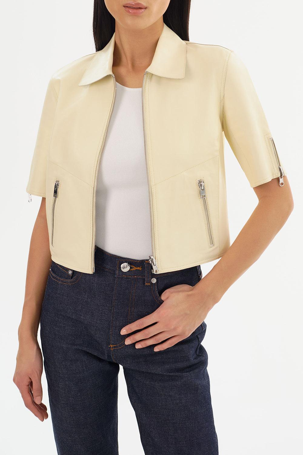 Sevana Jacket-LMN/SLV-XS-CLOTHINGJACKETLEATHER-LAMARQUE