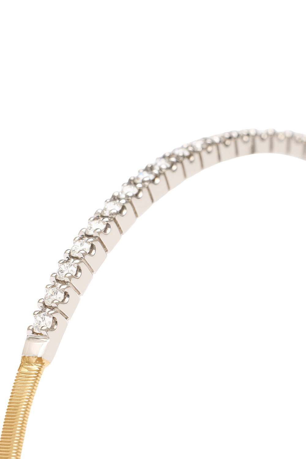 Diamond Bar Masai Coil Bangle Bracelet