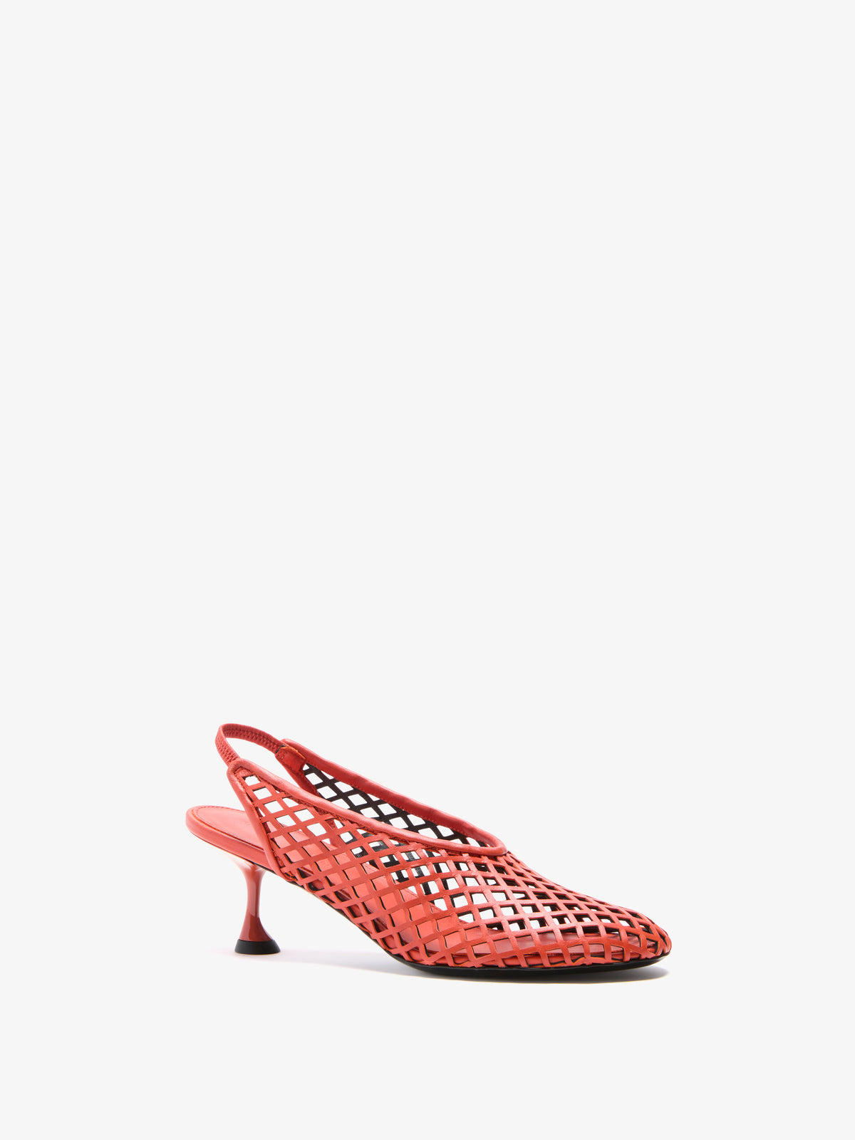 Tee Perforated Slingback Pumps