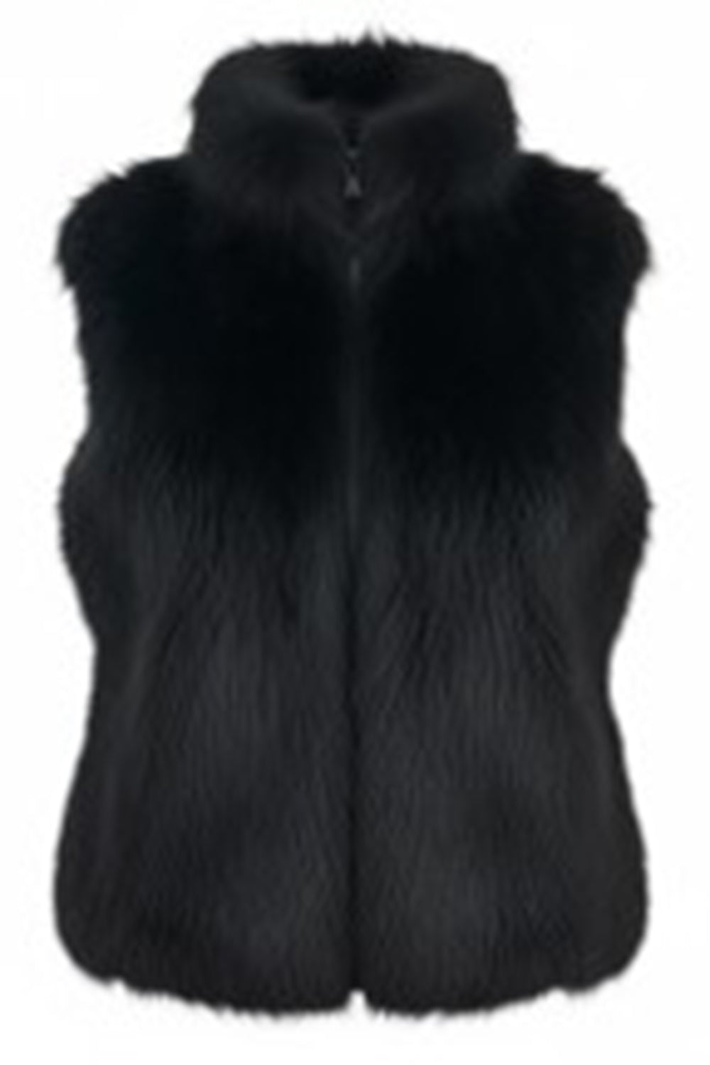 Funnel Neck Zip Vest