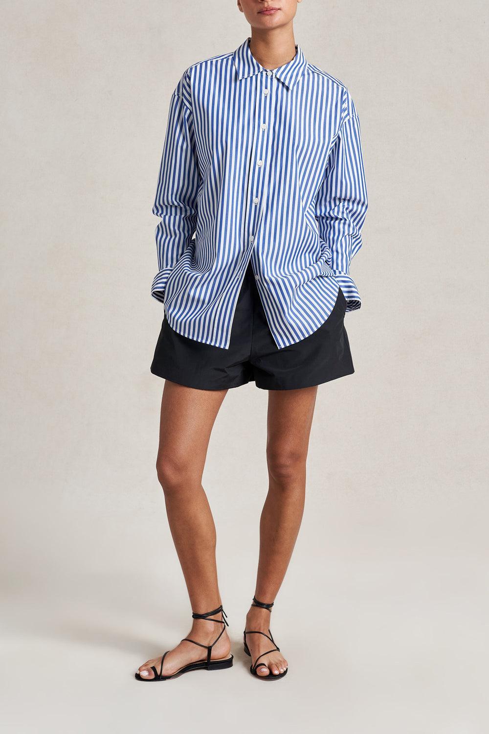 Shelby Shirt - Cobalt White-BLUE-XS-CLOTHINGTOPBLOUSE-LA LIGNE