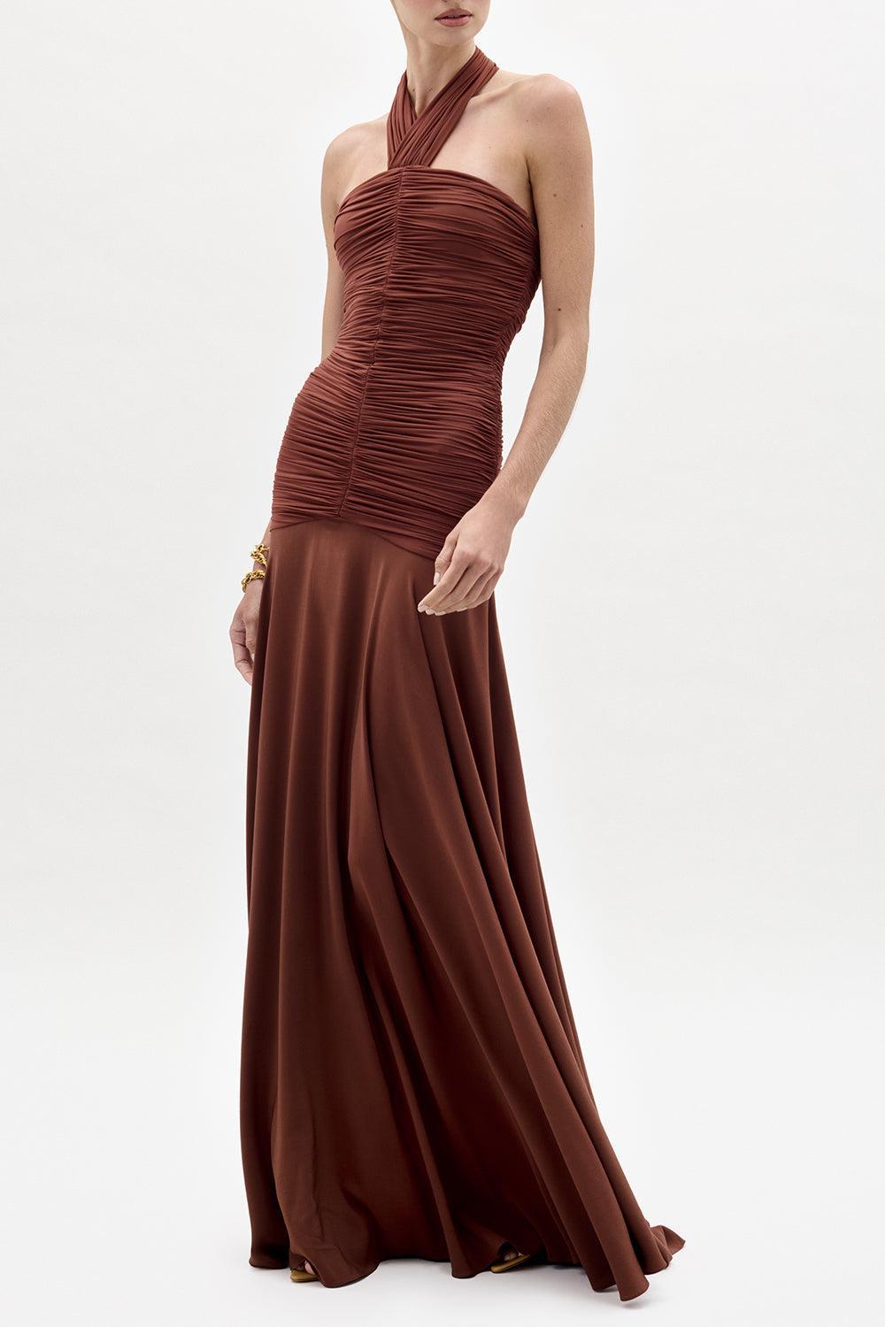 Moira Dress-BROWN-S-CLOTHINGDRESSCOCKTAIL-SILVIA TCHERASSI