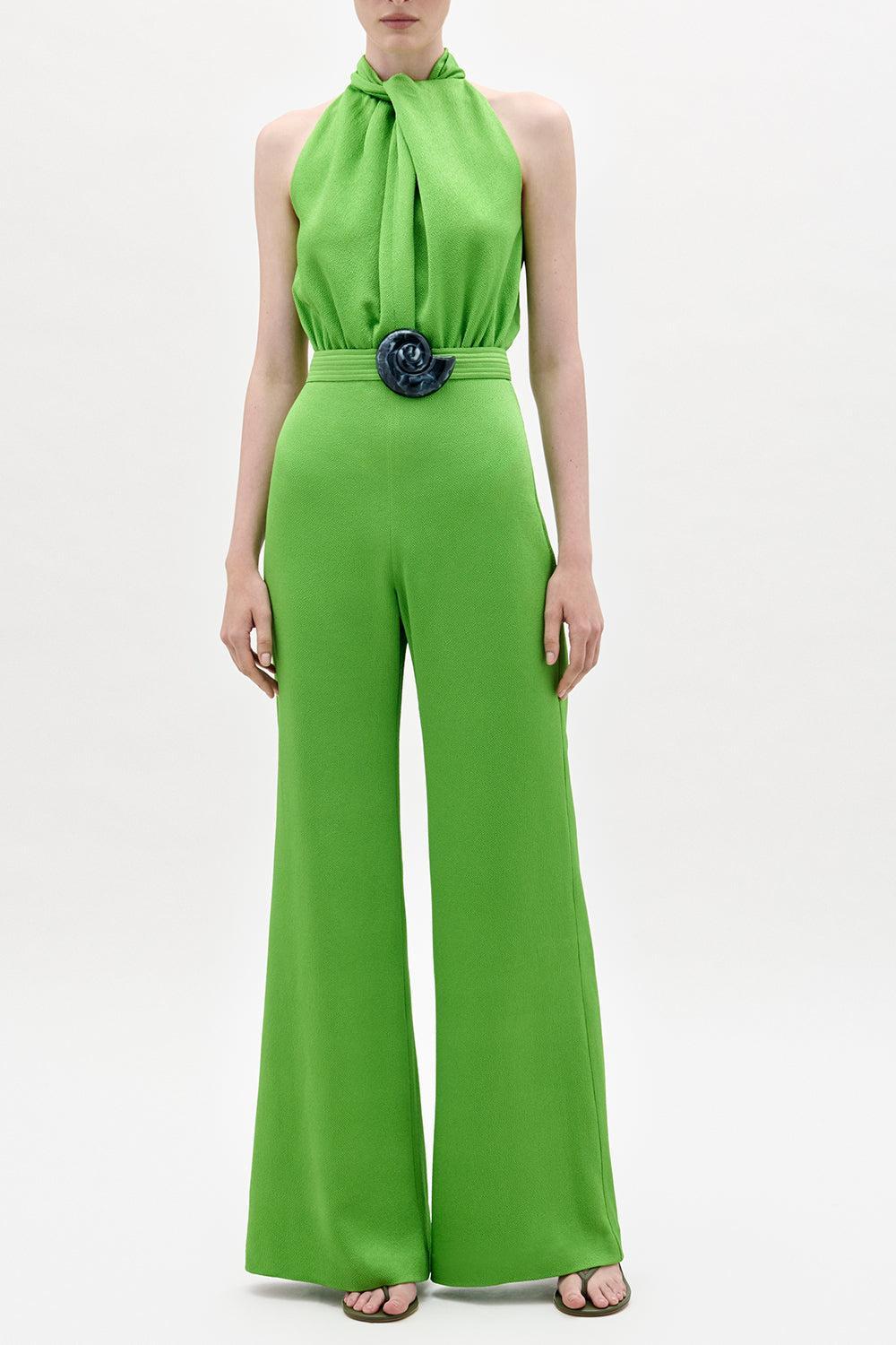 Siv Jumpsuit - Green-GREEN-S-CLOTHINGPANTJUMPSUIT-SILVIA TCHERASSI