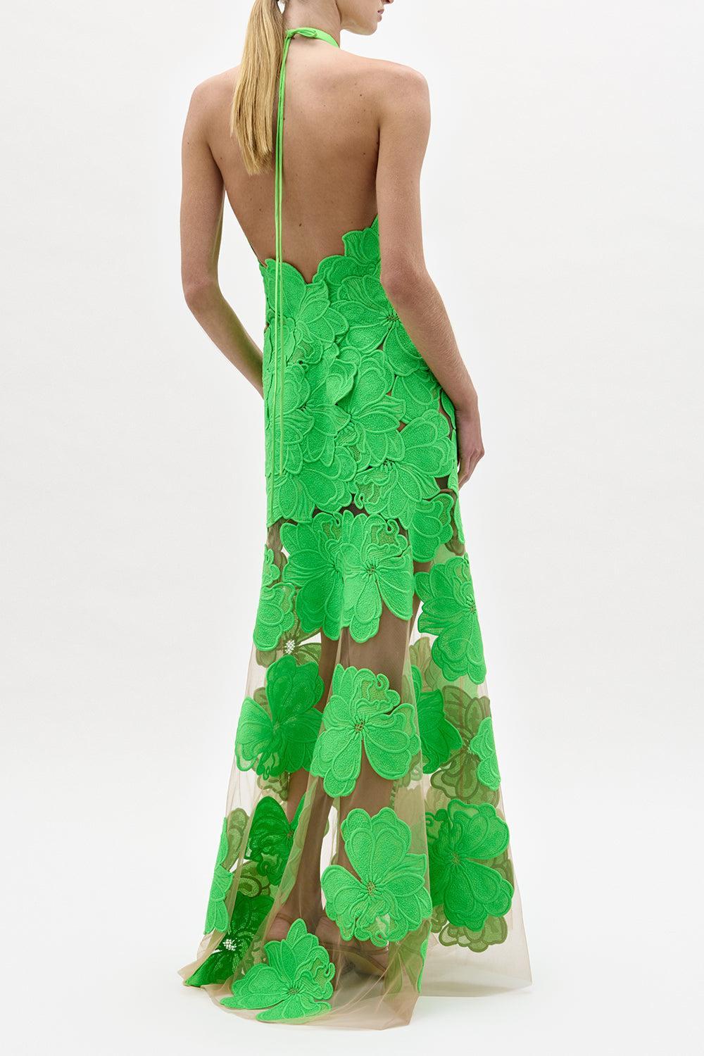 Mab Dress - Green-GREEN-S-CLOTHINGDRESSGOWN-SILVIA TCHERASSI