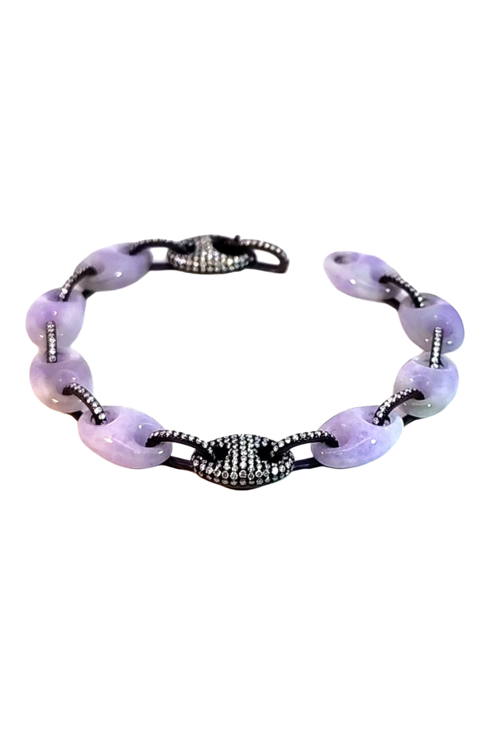Diamond Jade Purple Elemento Bracelet