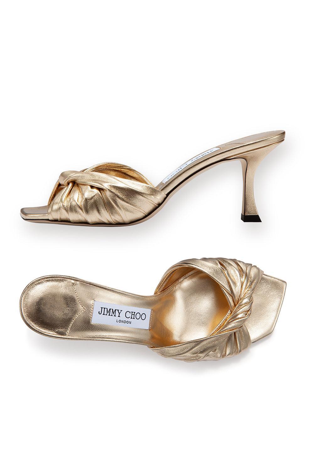 Skye Twist Mule 70-GOLD-36.5-SHOEMULE-JIMMY CHOO