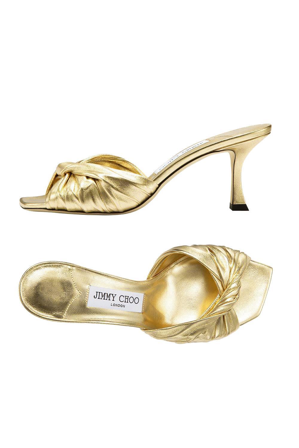 Skye Twist Mule 70-GOLD-36.5-SHOEMULE-JIMMY CHOO