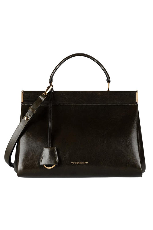 Sloane Frame Bag - Dark Olive-GREEN-HANDBAGTOP HANDLE-VICTORIA BECKHAM