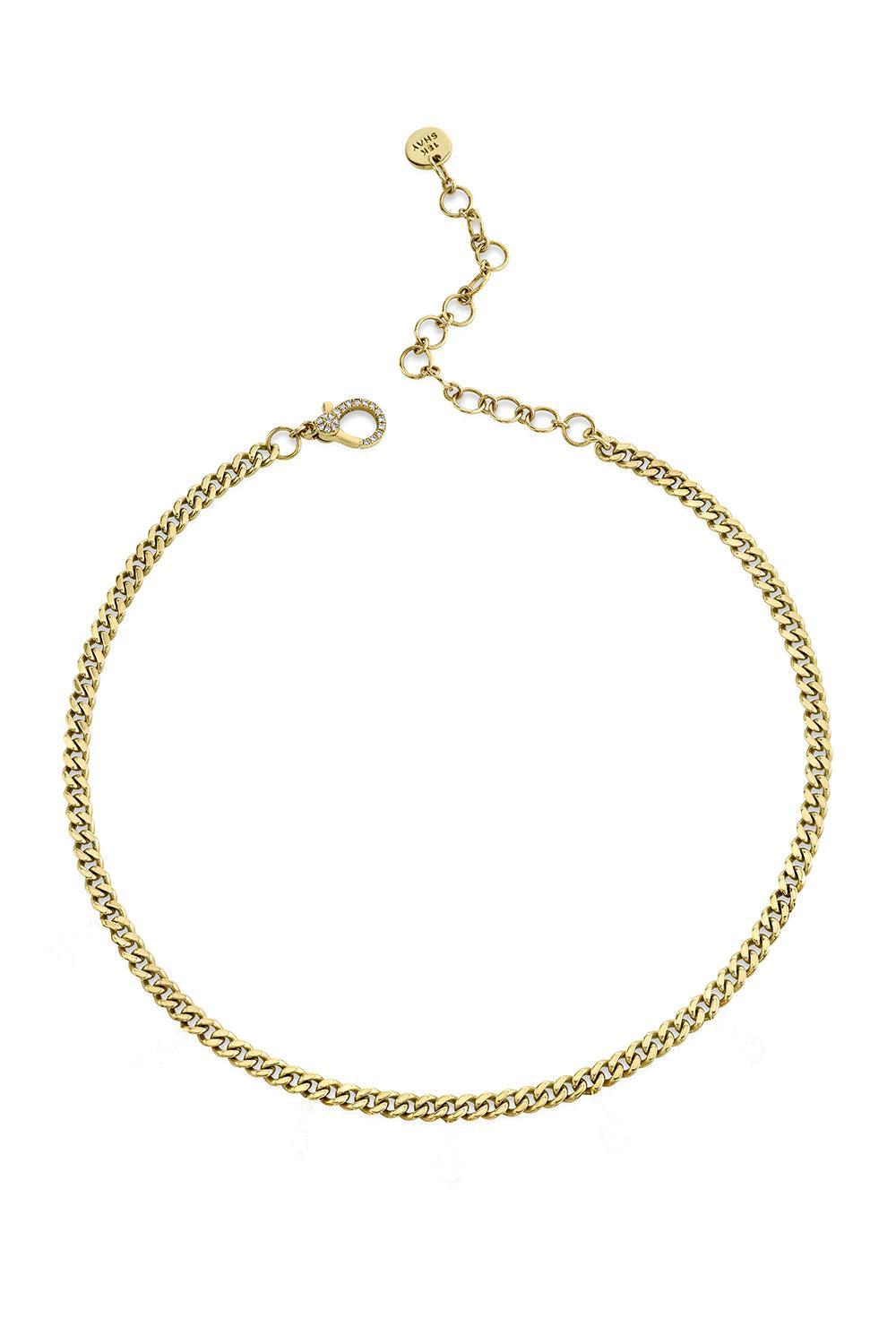 Baby Link Choker Necklace-YELLOW GOLD-JEWELRYFINE JEWELNECKLACE O-SHAY JEWELRY