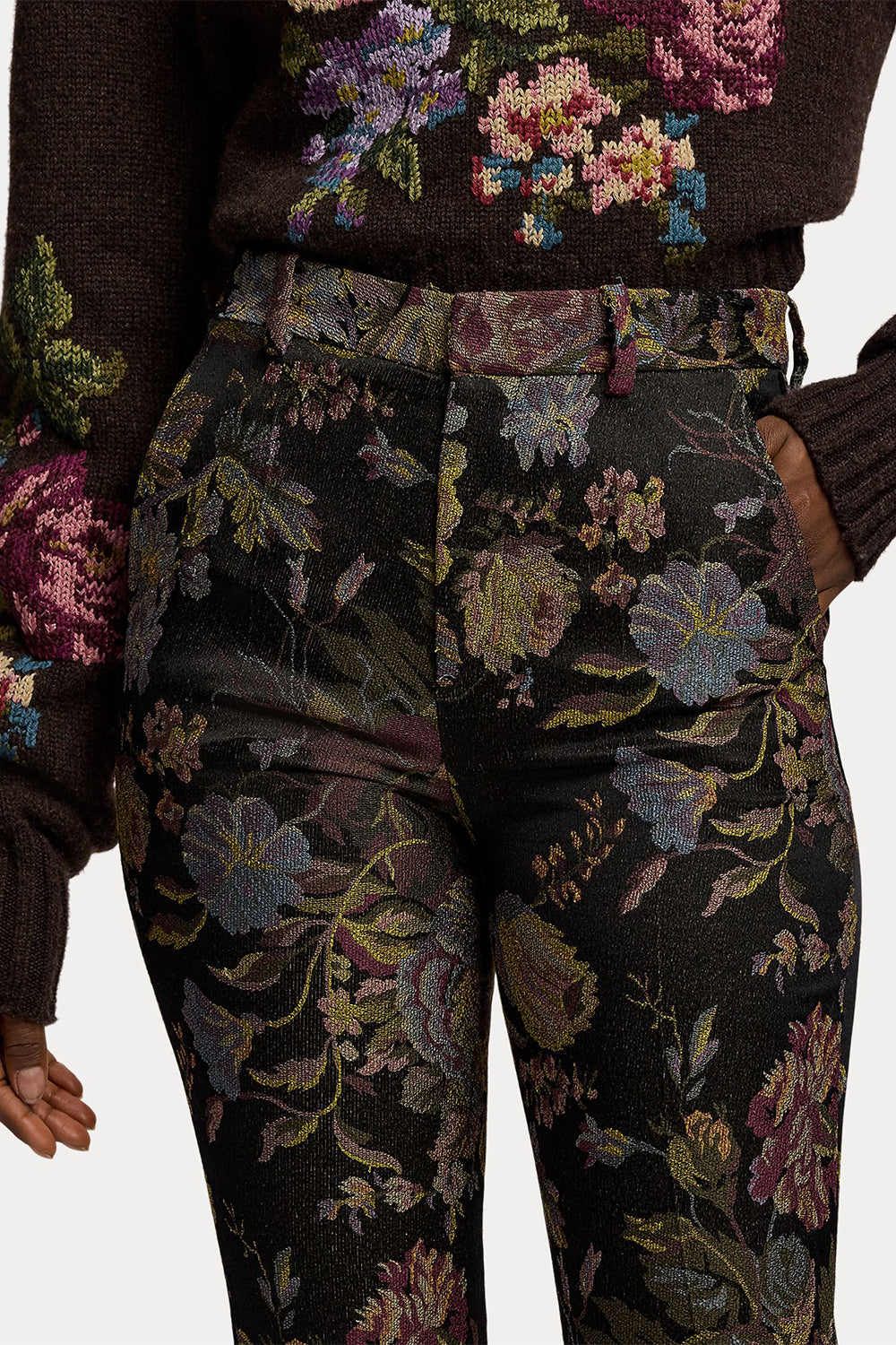 Woven Fluid Tapestry Pant