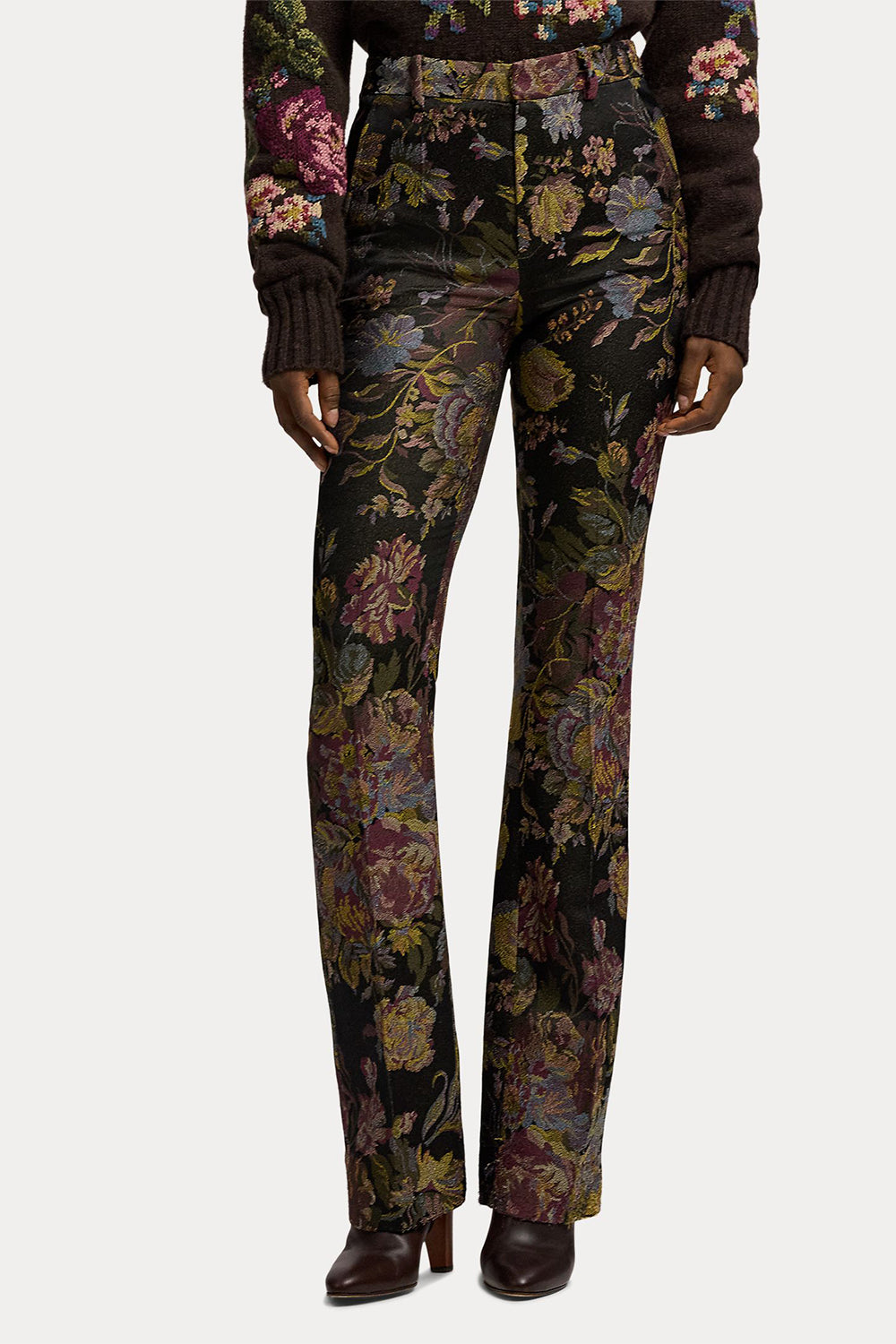 Woven Fluid Tapestry Pant