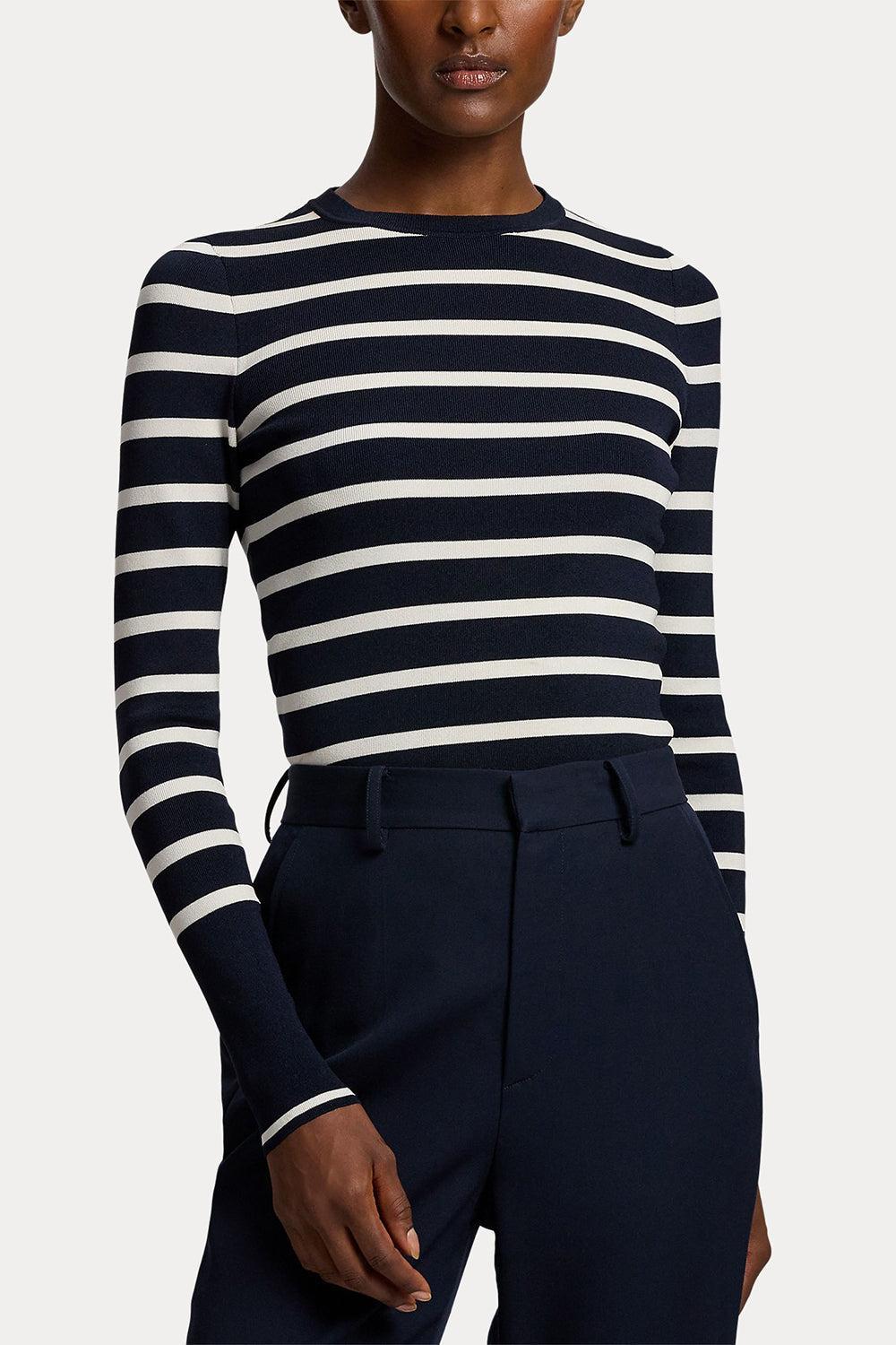 Striped Crewneck Sweater-STRIPE-XS-CLOTHINGTOPKNITS-RALPH LAUREN