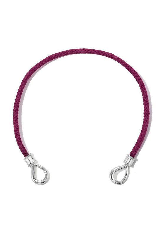 Aubergine String Project Bracelet - Silver-SILVER-6-JEWELRYFINE JEWELBRACELET O-MARLA AARON
