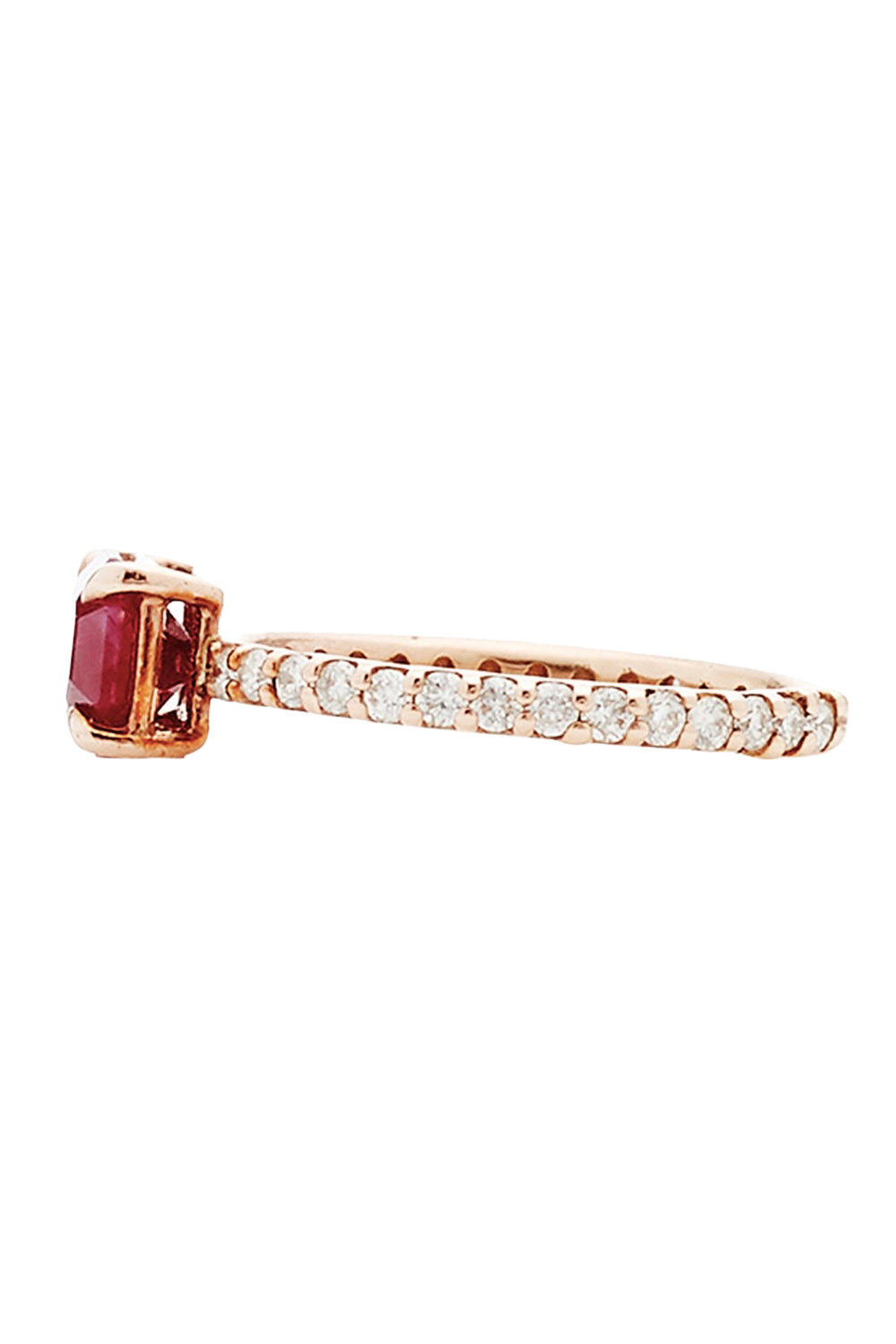 Ruby Diamond Band Ring