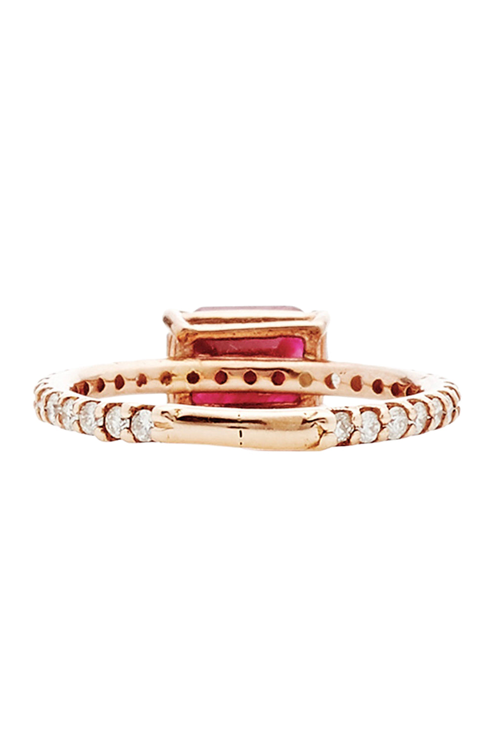 Ruby Diamond Band Ring