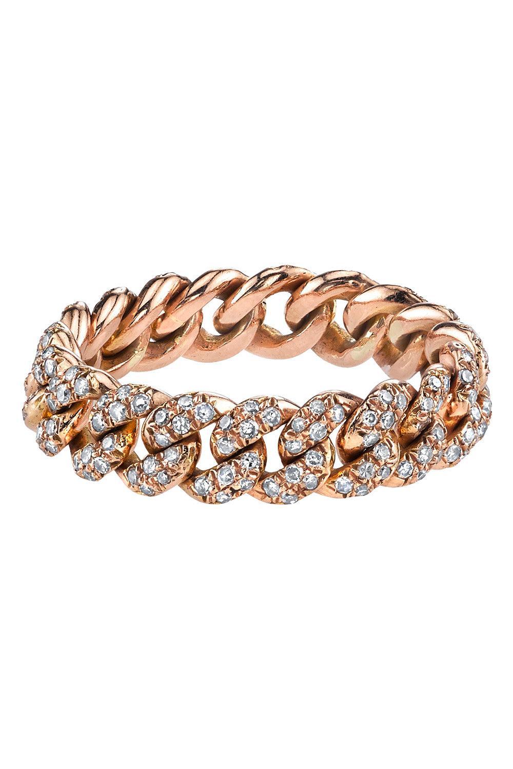 Diamond Mini Link Ring-ROSE GOLD-7-JEWELRYFINE JEWELRING-SHAY JEWELRY