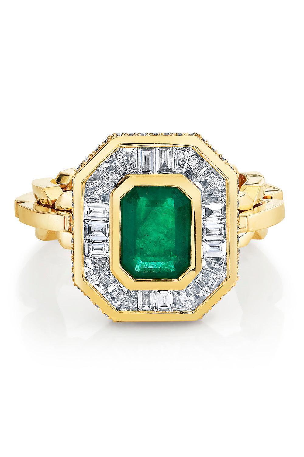 Diamond Halo Mini Deco Ring-YELLOW GOLD-6-JEWELRYFINE JEWELRING-SHAY JEWELRY