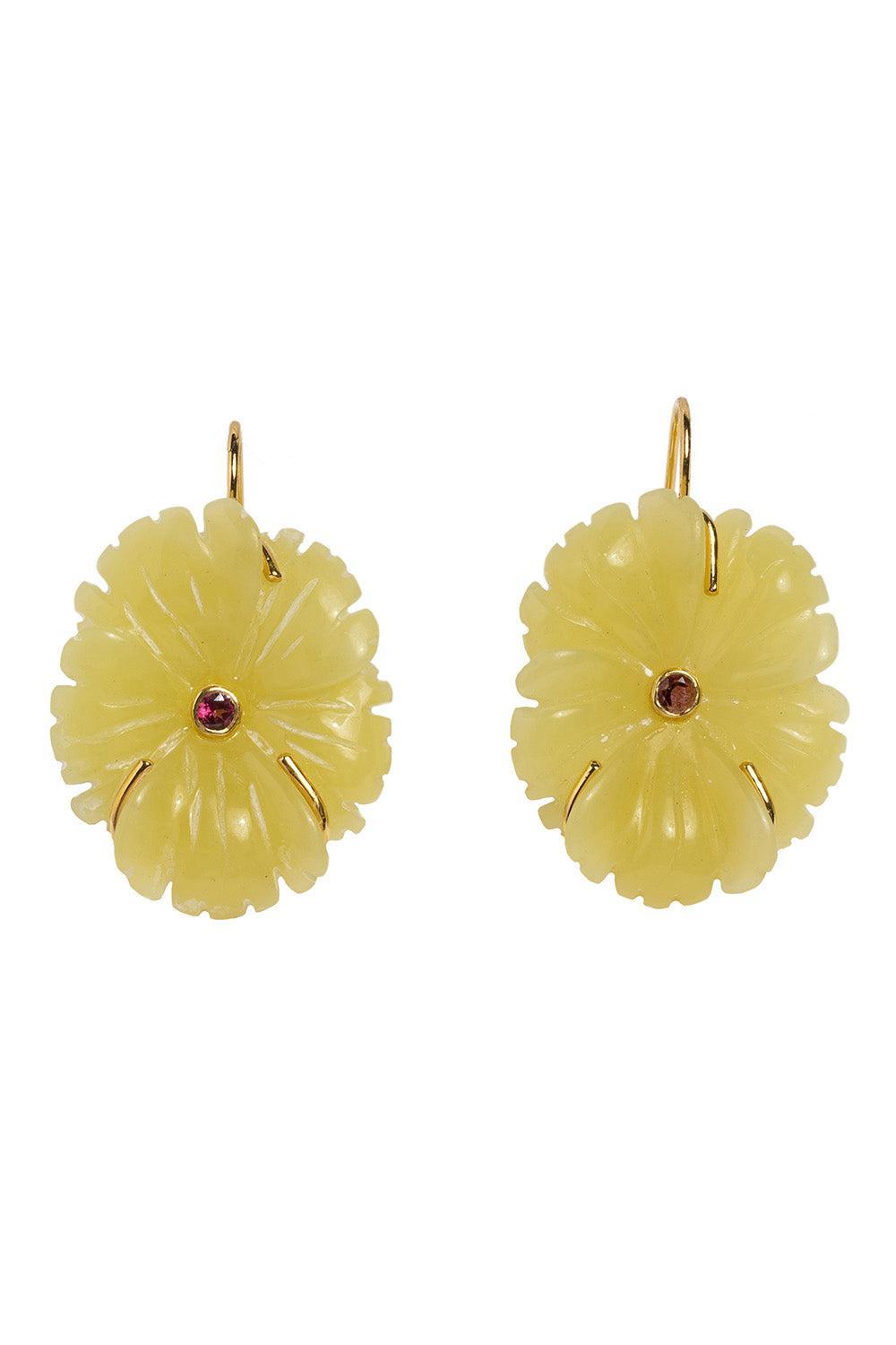 Canary Bloom Earrings-YELLOW-JEWELRYBOUTIQUEEARRING-LIZZIE FORTUNATO