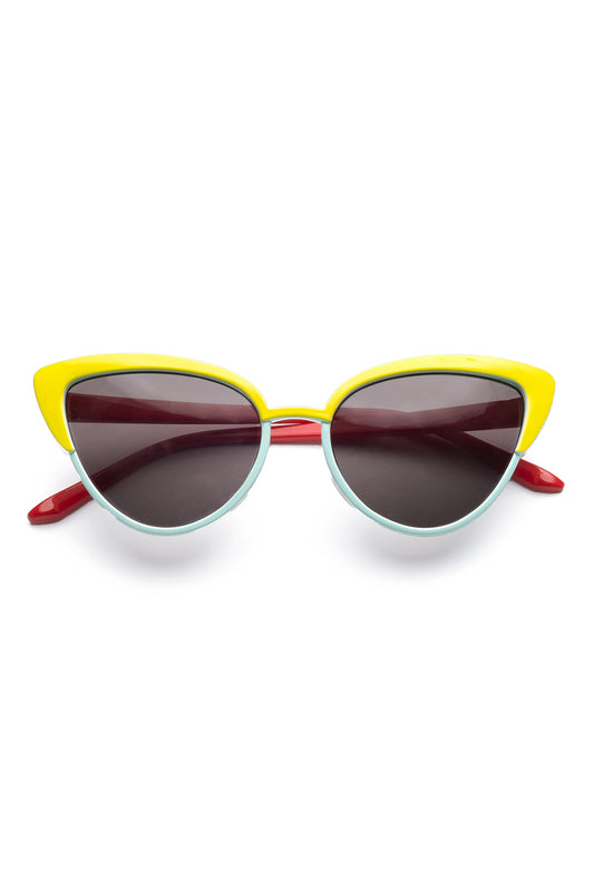 SUPER SMALLS-Endless Summer Colorblock Sunglasses-YELLOW