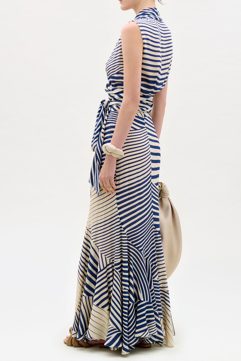 Florina Skirt - Blue Stripes