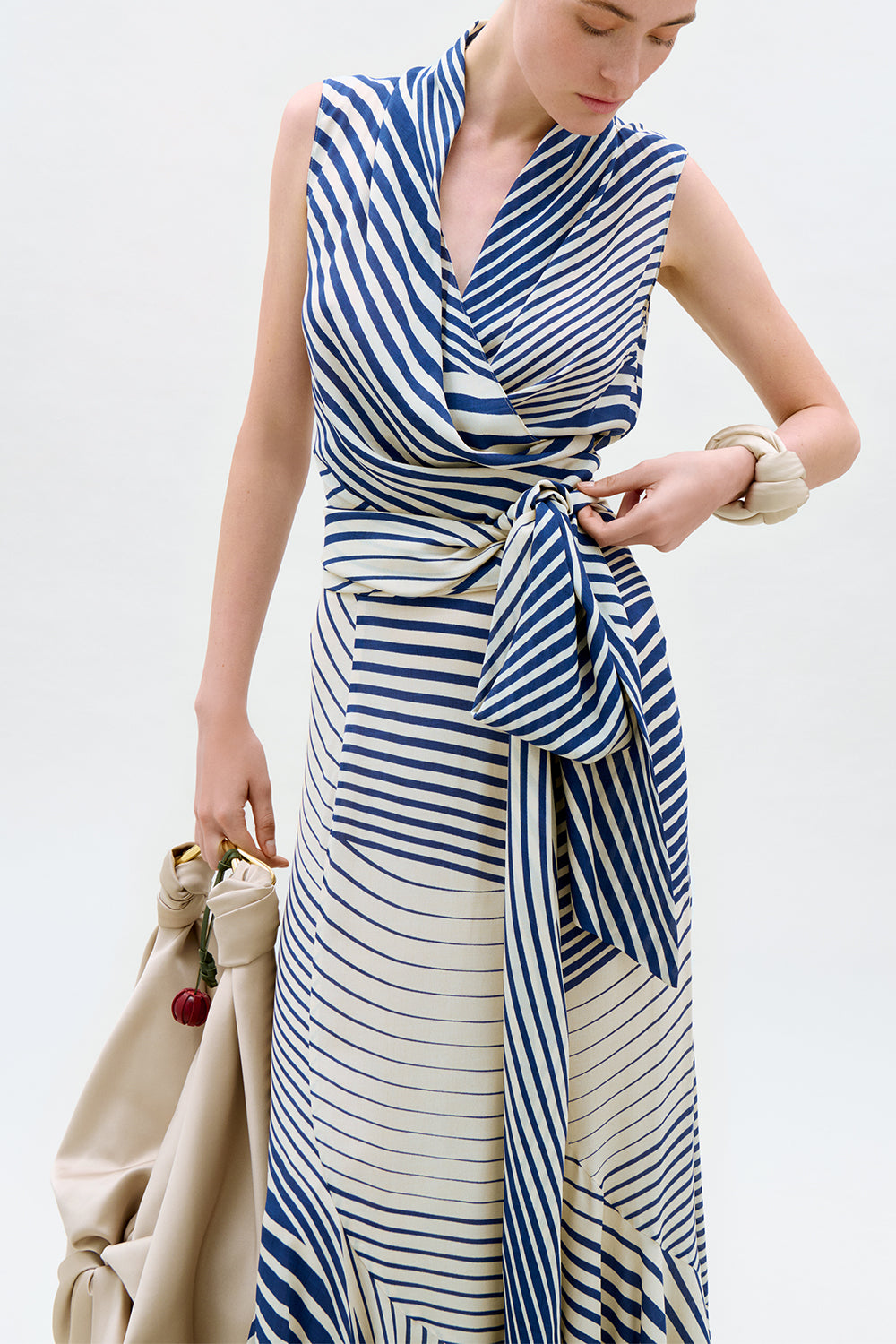 Florina Skirt - Blue Stripes