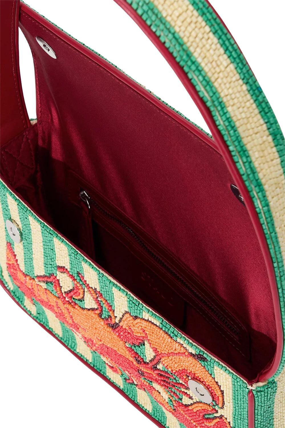 Tommy Beaded Bag - Summer Lobster-NOVELTY-HANDBAGTOP HANDLE-STAUD