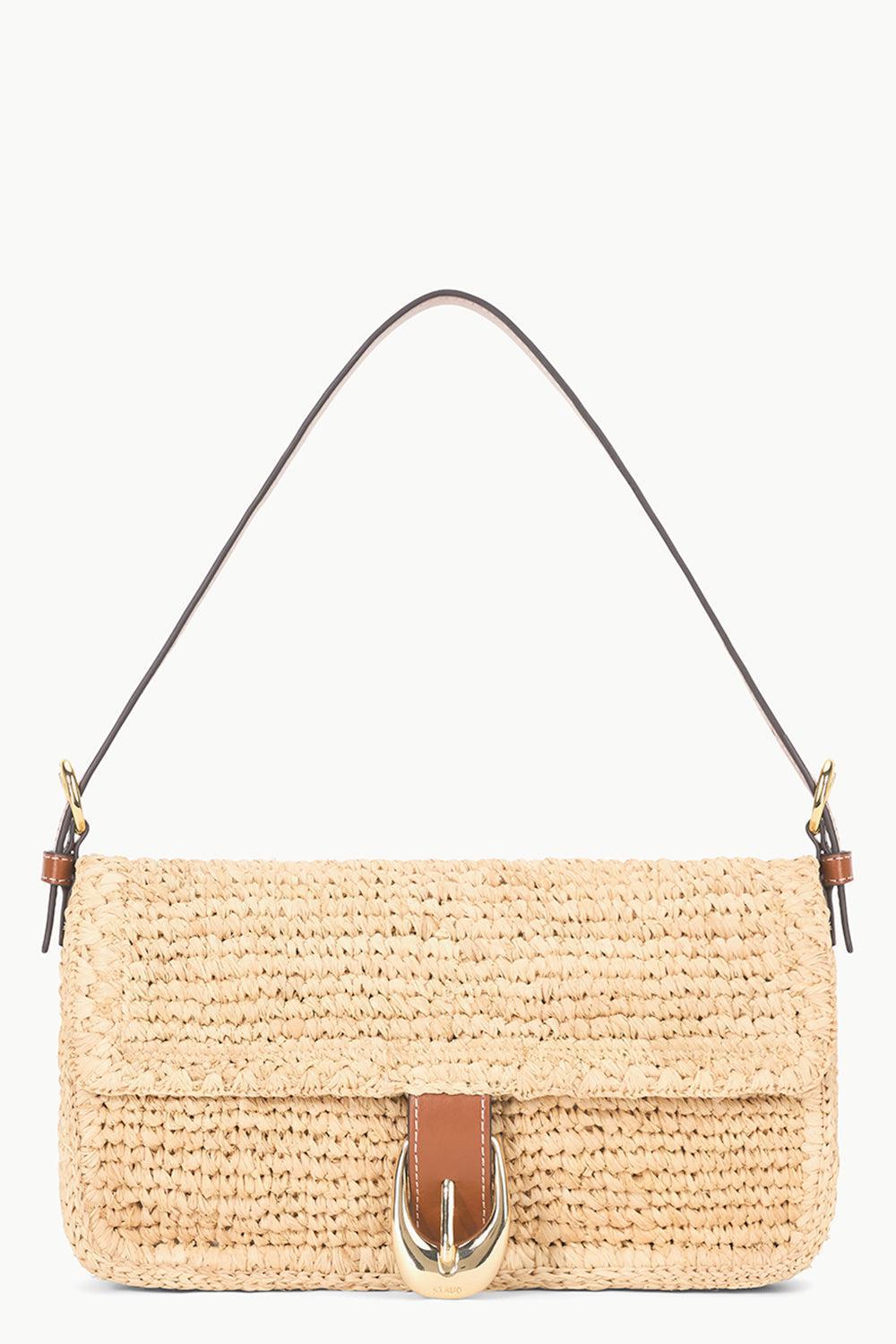 HARLOW SHOULDER BAG - NATURAL-NAT/TAN-O/S-HANDBAGSHOULDER-STAUD
