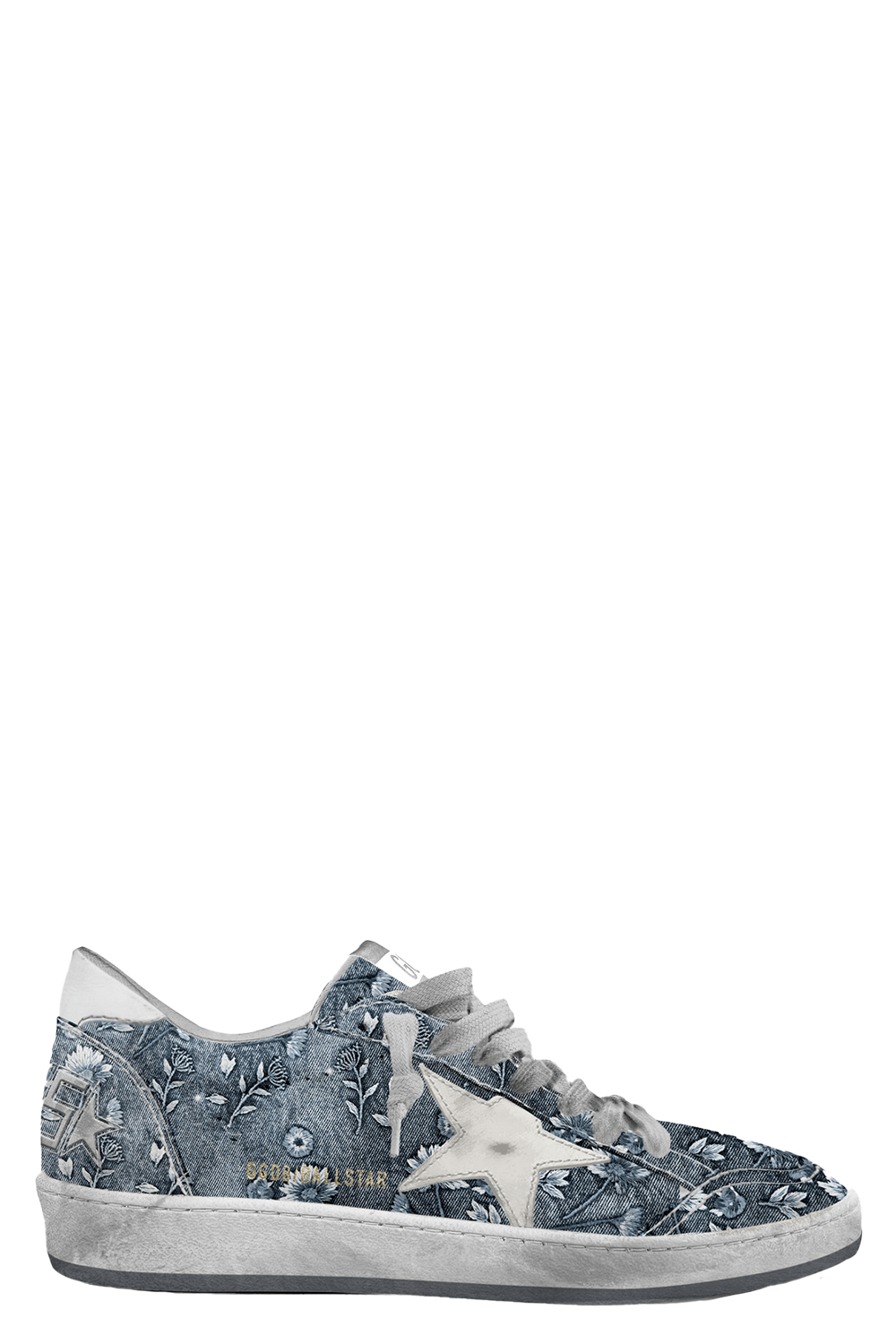 Ballstar Embroidered Floral Sneaker-BLUE-36-SHOESNEAKER-GOLDEN GOOSE