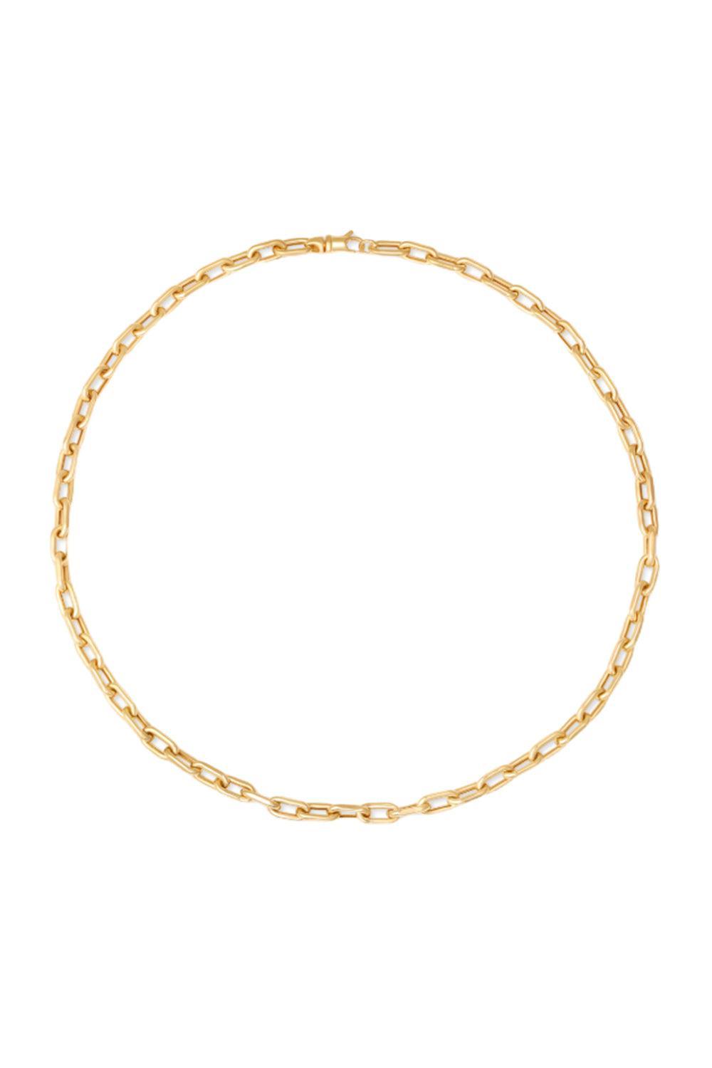 Medium Rectangle Charm Necklace-YELLOW GOLD-18-JEWELRYFINE JEWELNECKLACE O-SARA WEINSTOCK