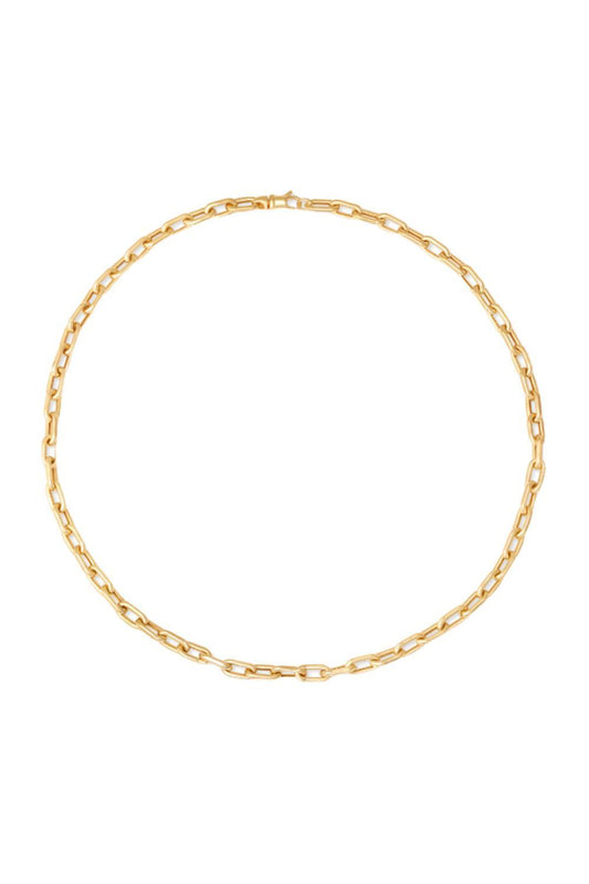 Medium Rectangle Charm Necklace-YELLOW GOLD-18-JEWELRYFINE JEWELNECKLACE O-SARA WEINSTOCK