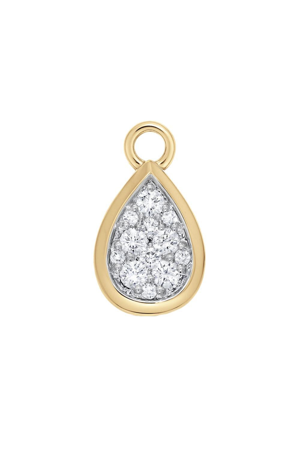 Diamond Pear Charm-YELLOW GOLD-JEWELRYFINE JEWELPENDANT-SARA WEINSTOCK