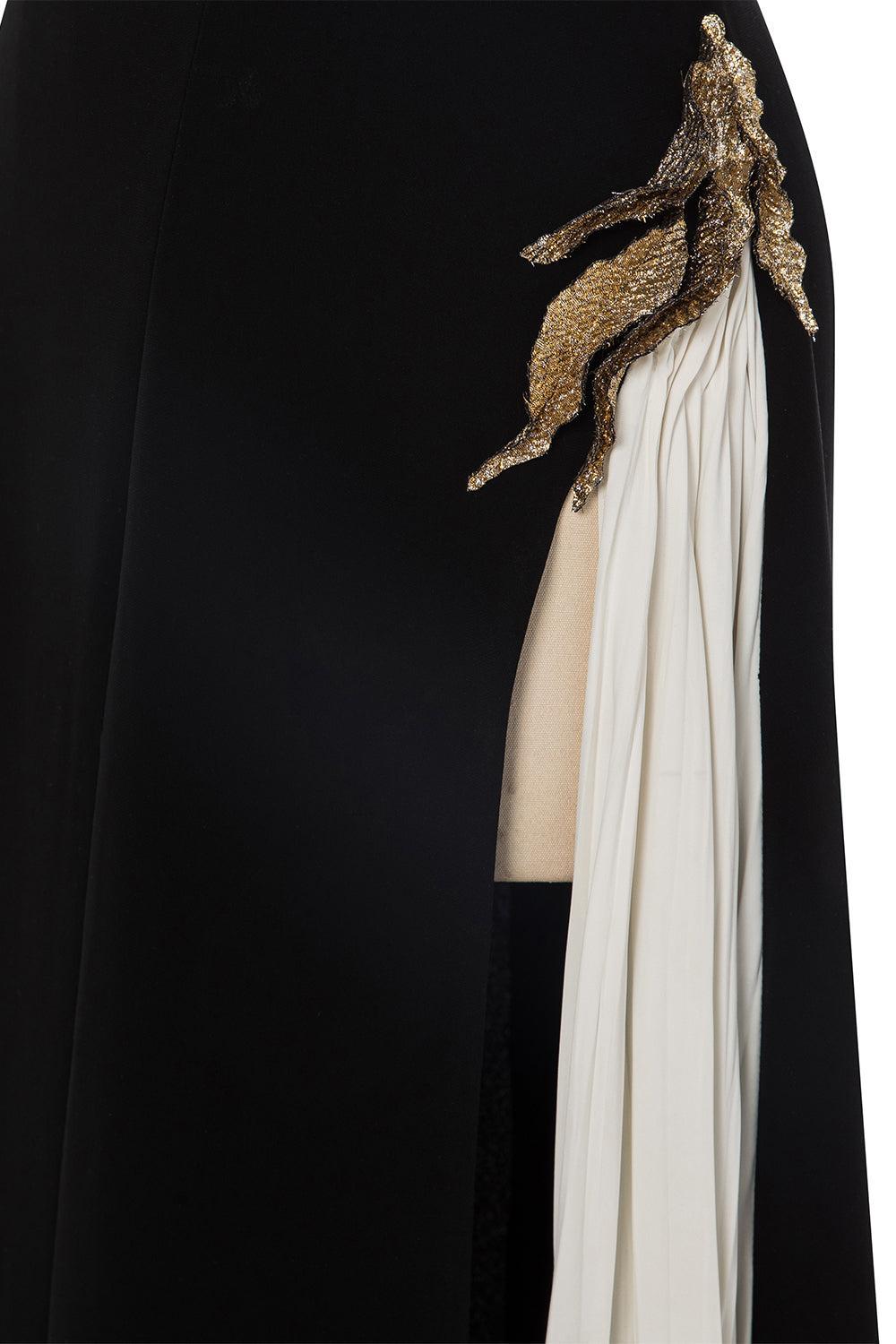 Short Sleeve Maxi Dress-BLACK-38-CLOTHINGDRESSGOWN-MARMAR HALIM