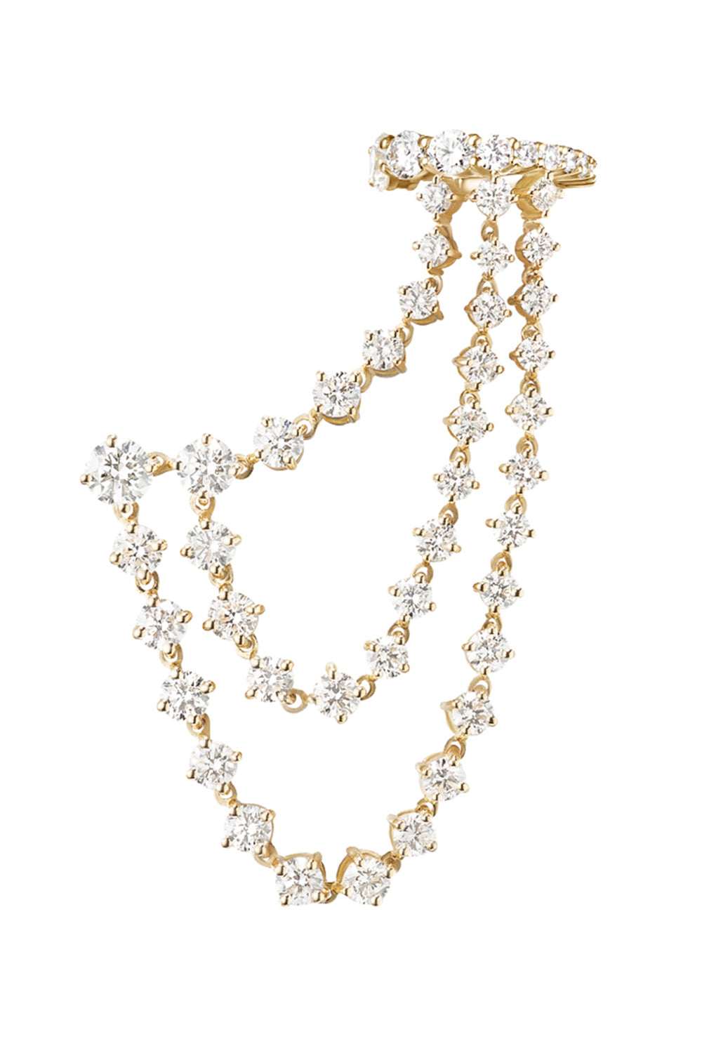 Diamond Sadie Triple Drape Earring
